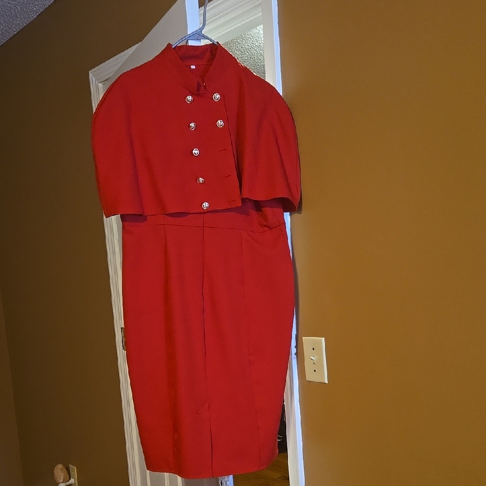 Elegant Red Women's Dress